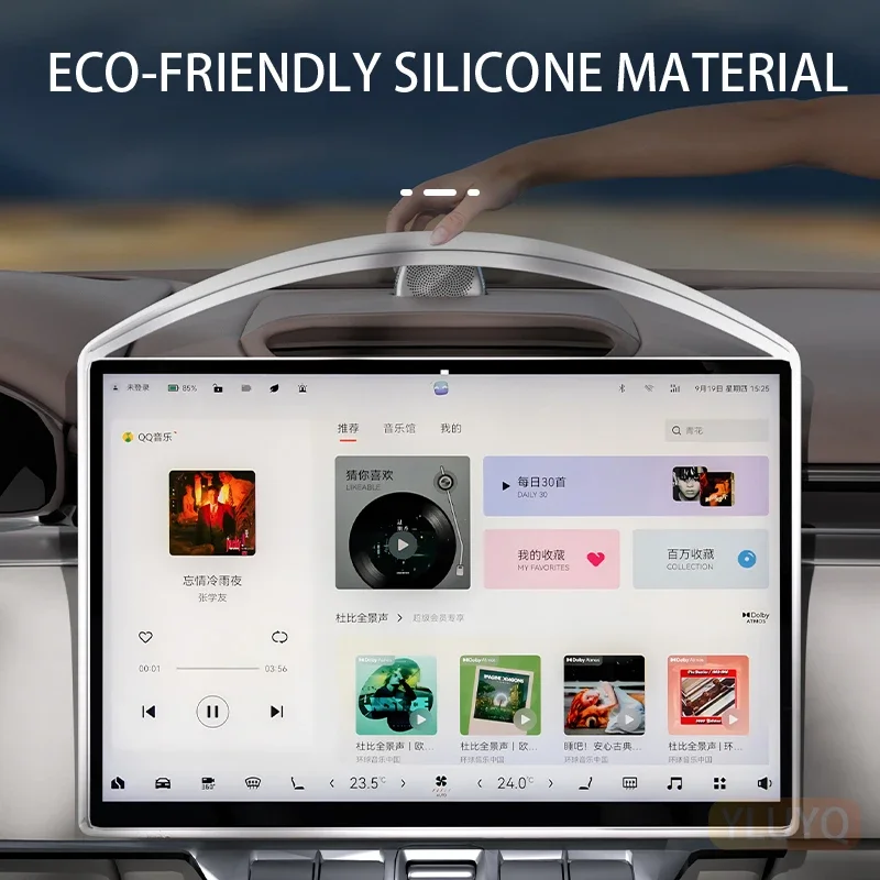 Central Control Screen for ZEEKR 7X Silicone, Protective Cover, Display Anti-Collision Anti-Bump Interior Accessories
