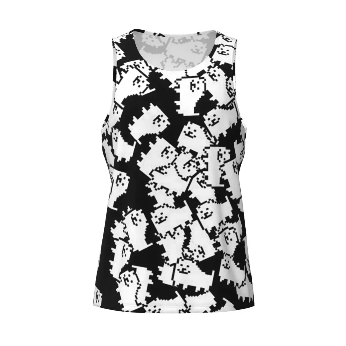 Quick Dry Undertale Annoying Dog Video Game Cute Gym Tank Muscle Sleeveless Shirt Bodybuilding Breathable Vest