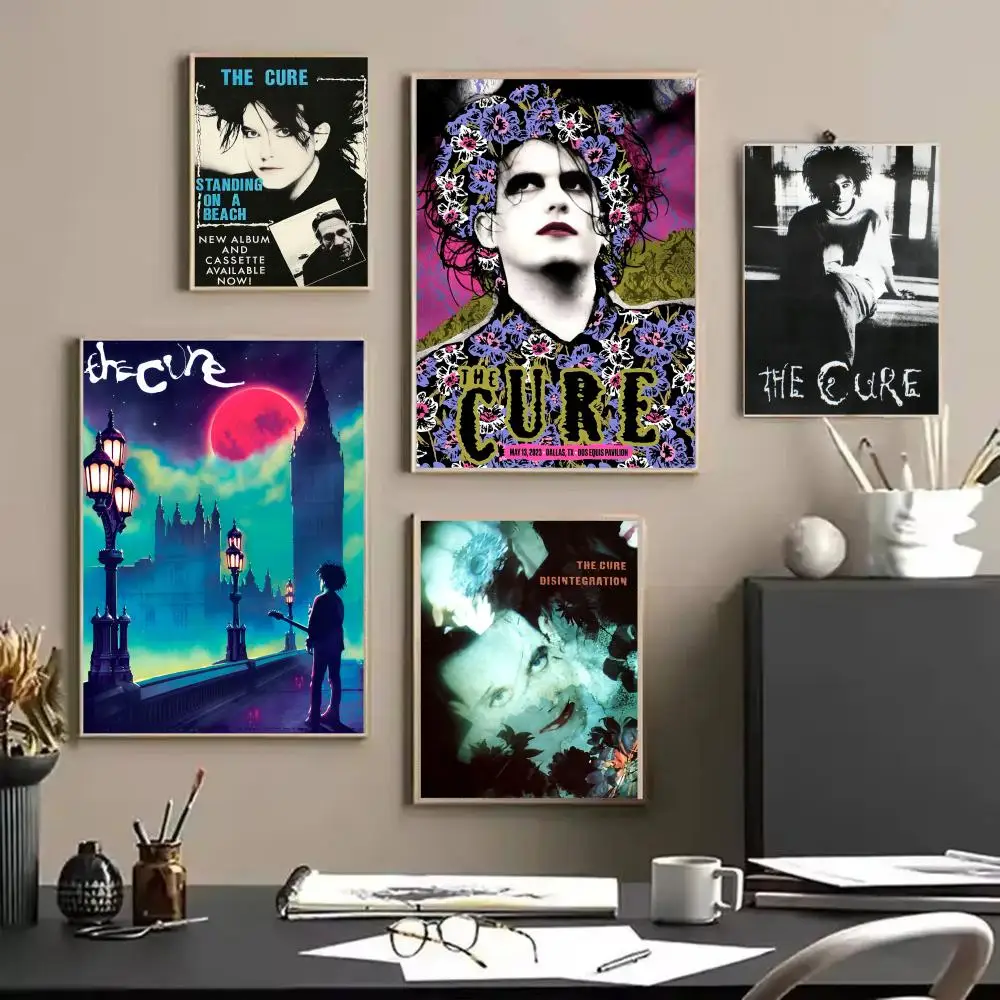 The C-Cure Band Poster Stickers Mural Painting Self-Adhesive Decor for Bedroom Living Room Home HD Wall Decals Gift