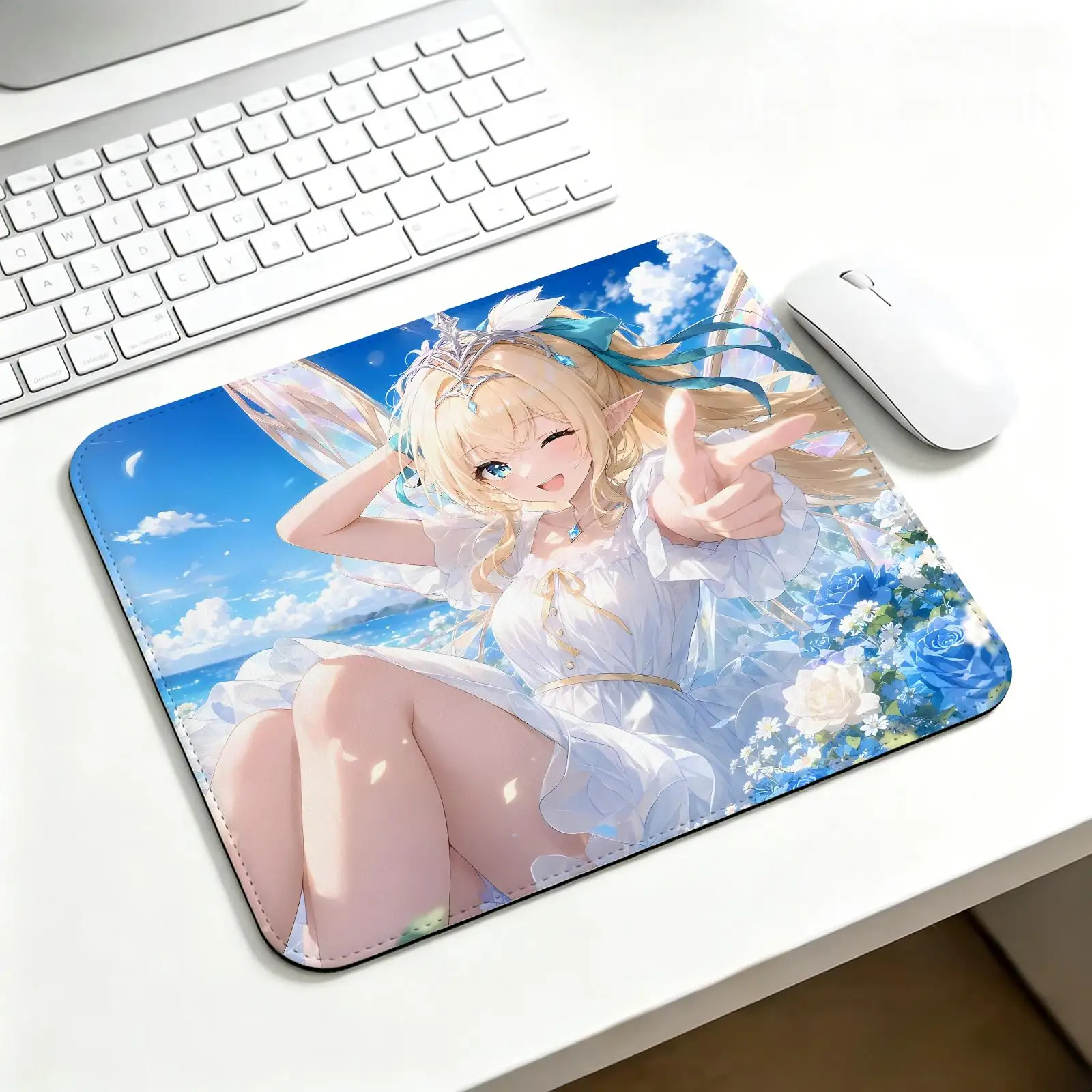 Mouse Pad Regular gaming mouse pad Office mouse pad Laptop desk mat Stitched edge S/M/L size mouse pad  Genshin Impact Vesna