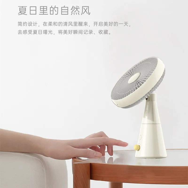Mechanical Aromatherapy Desktop Cooler, Ultrasonic Silent Oscillating USB Fan for Office Workspace