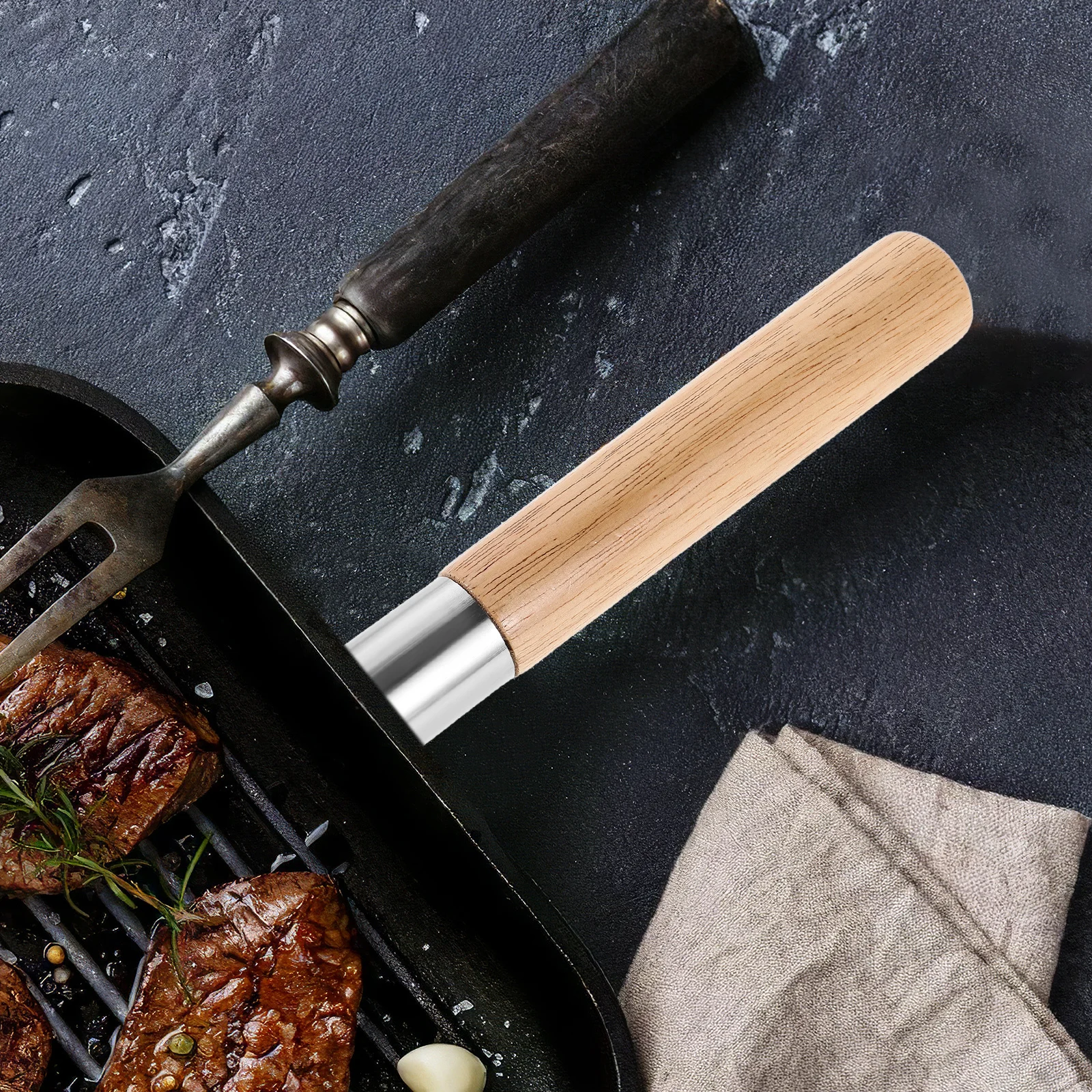 

Universal Detachable Wooden Pot Handle Replacement Safe Ergonomic Fit for Frying Pan Wok Cooking Pot Accessories