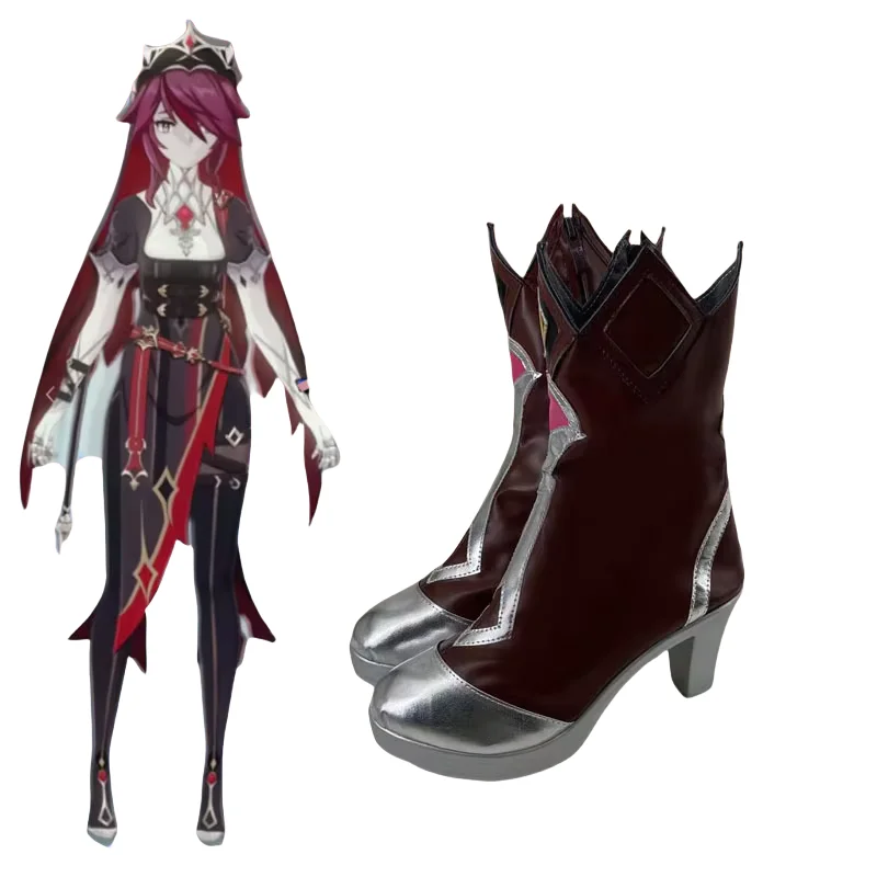 Game Genshin Impact Rosaria Cosplay Shoes