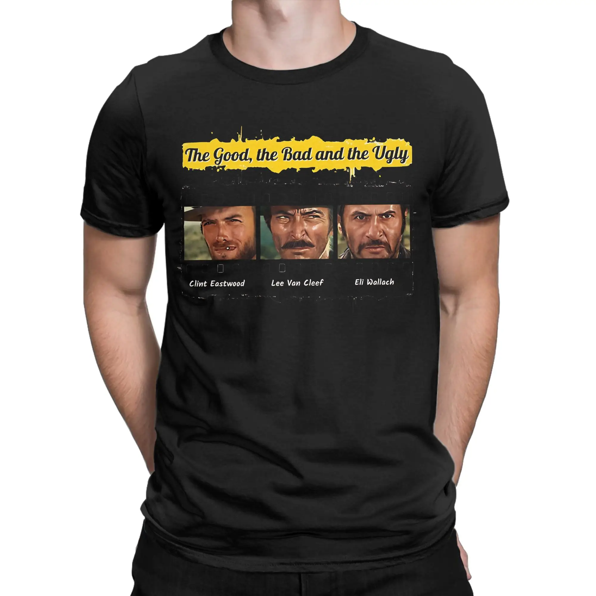 Wild Adventure Character  Classic The Good  the Bad and the Ugly Funny Graphic 100% Cotton T-Shirt Tees Tops For Men