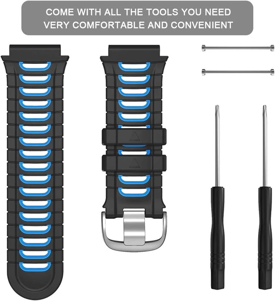 Pulseira para Forerunner 920XT, Silicone Strap, Respirável, Pulseira de Substituição Colorida, Soft Sport Pulseira + Ferramenta