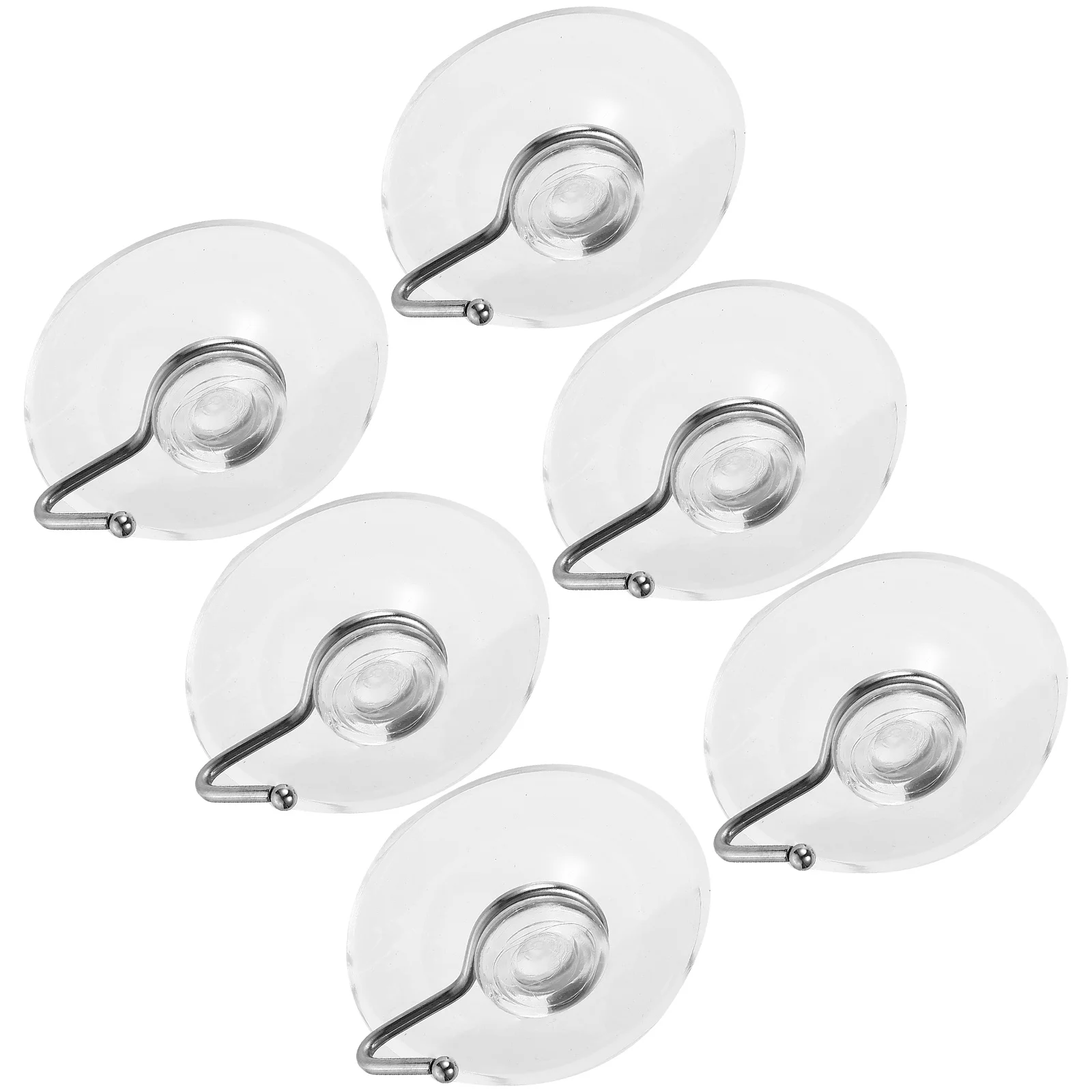 

10 Pcs Shower Suction Hangers Vacuum Cup Hook Clothes Hanging Rack Plastic Hooks Iron