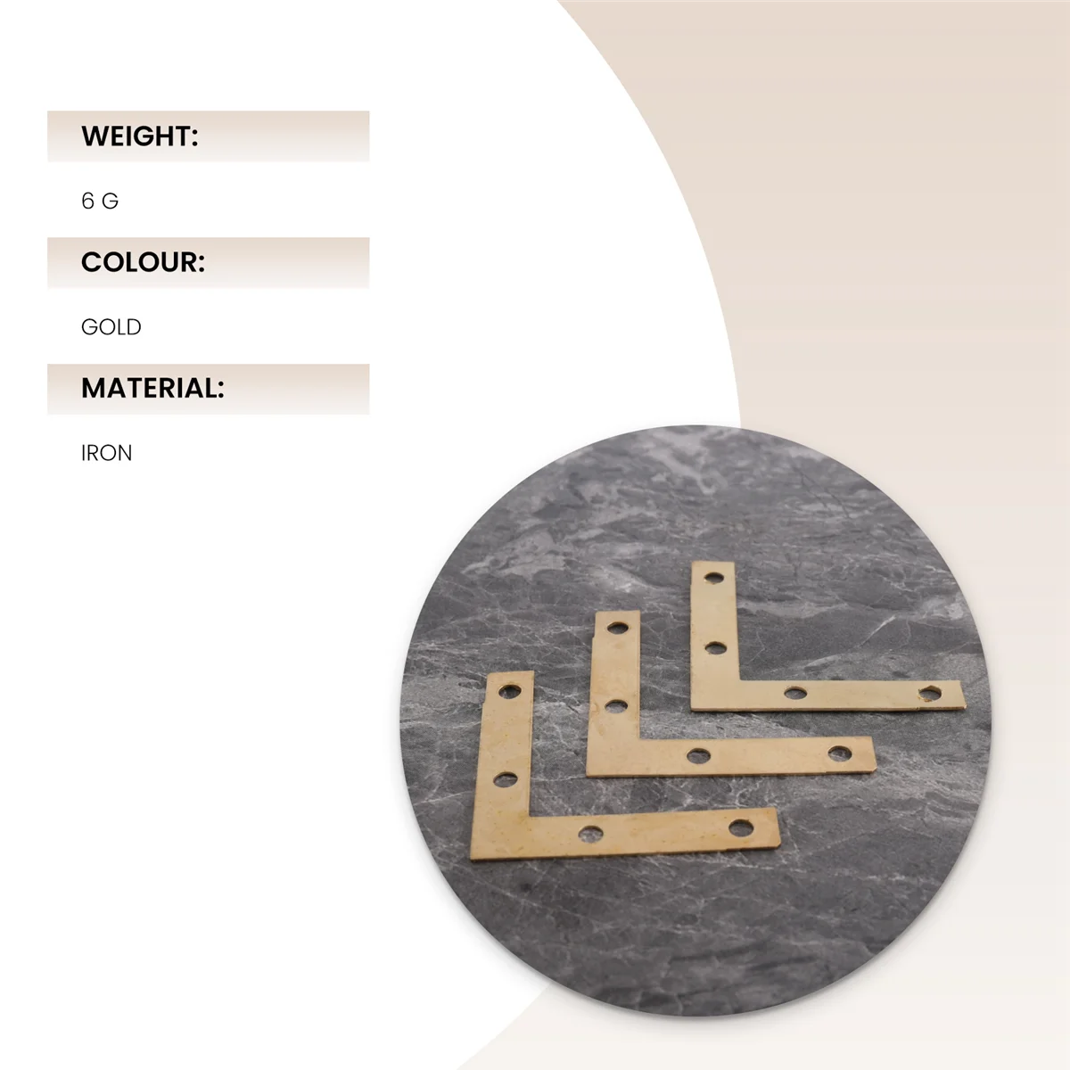 

20 pcs 51mm Flat Corner Right 90º Angle Bracket Repair Plate Fixing Brace DY
