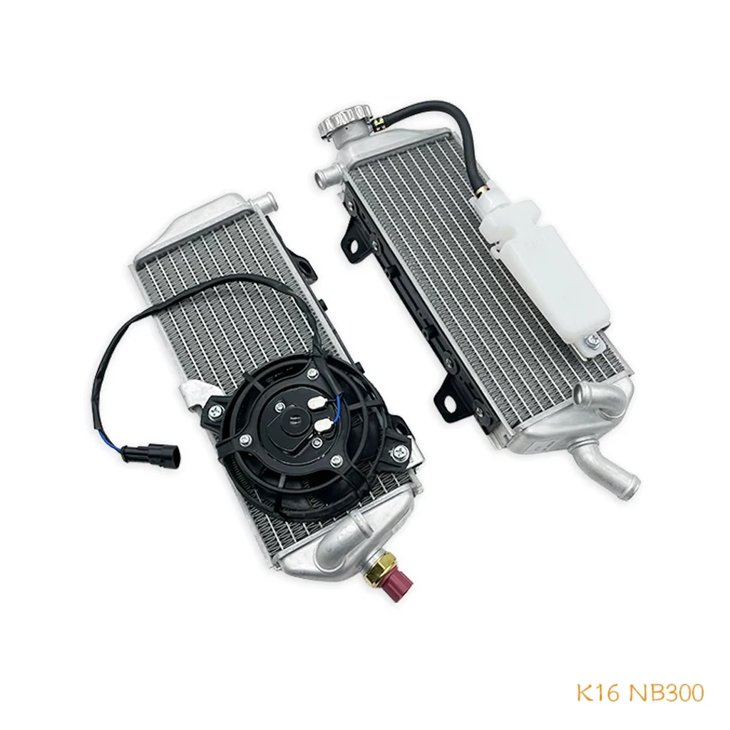 Off Road Motorcycle Engine Cooling Radiator Water Tank Replacement Parts Fit for KEWS K16 NC250 NC450 CBS300 MT250 NB300 NC300S