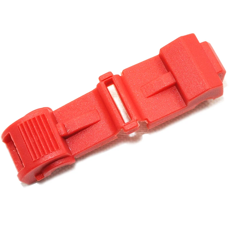 100pcs T-Tap Wire Connectors, Self-Stripping Quick Splice Electrical Wire Terminals, Insulated Male Quick Disconnect Spade