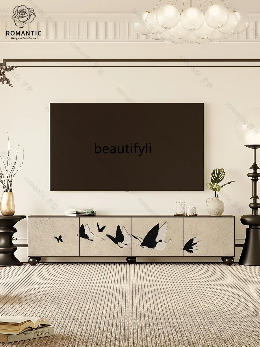 

K185 Coffee Table TV Cabinet Combination Modern Simple Deck Household Large and Small Apartment Type Floor Cabinet Curio Cabine