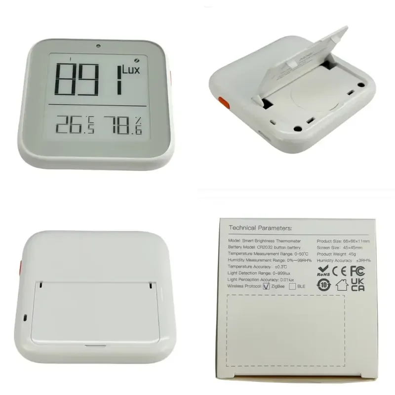 Zigbee Temperature Humidity Light Sensor for KinCony Z1 Gateway