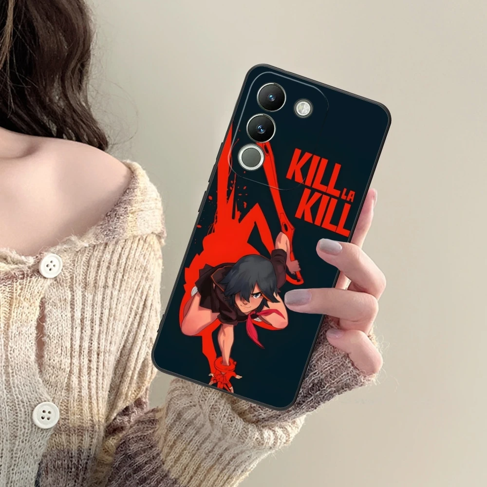 KLK Ryuko Matoi Mobile Cell Phone Case for VIVO Y95 Y93 Y31 Y20 V19 V17 V15 Pro X60 NEX Black Soft Phone Cover Shell