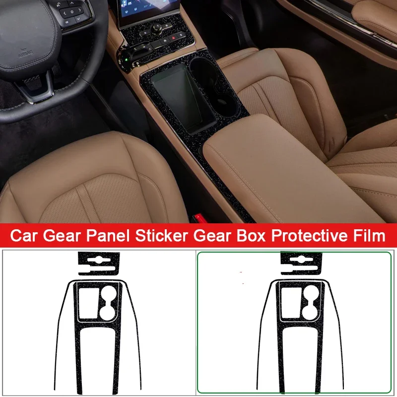 

Car Interior Sticker For NIO ES6 2021 2022 2023 Car Gear Panel Sticker Gear Box Protective Film Carbon Black Auto Accessories