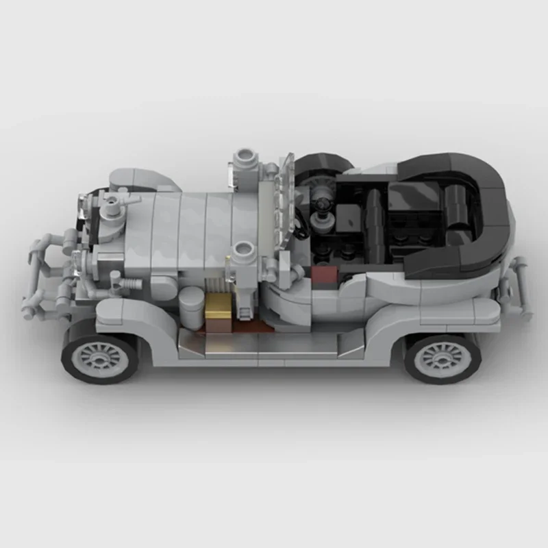 Moc 빌딩 브릭 시티 자동차 모델, 1906 실버 유령 자동차 기술, 모듈식 블록 선물, 어린이용 장난감, DIY 세트 조립