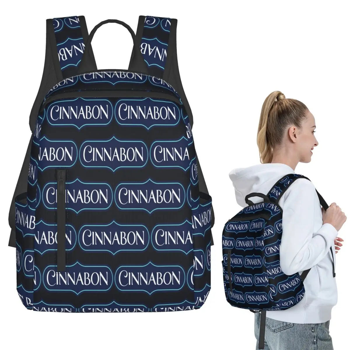 

Cinnabon Resto Backpack Student BookBag Kids School Bag Computer Shoulder Bags Men Women