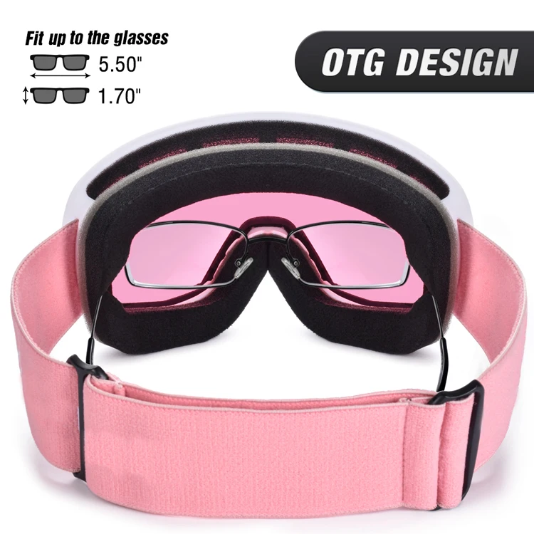 2024 Sports ski oem anti fog uv400 wholesale snow ski snowboard glasses HB09