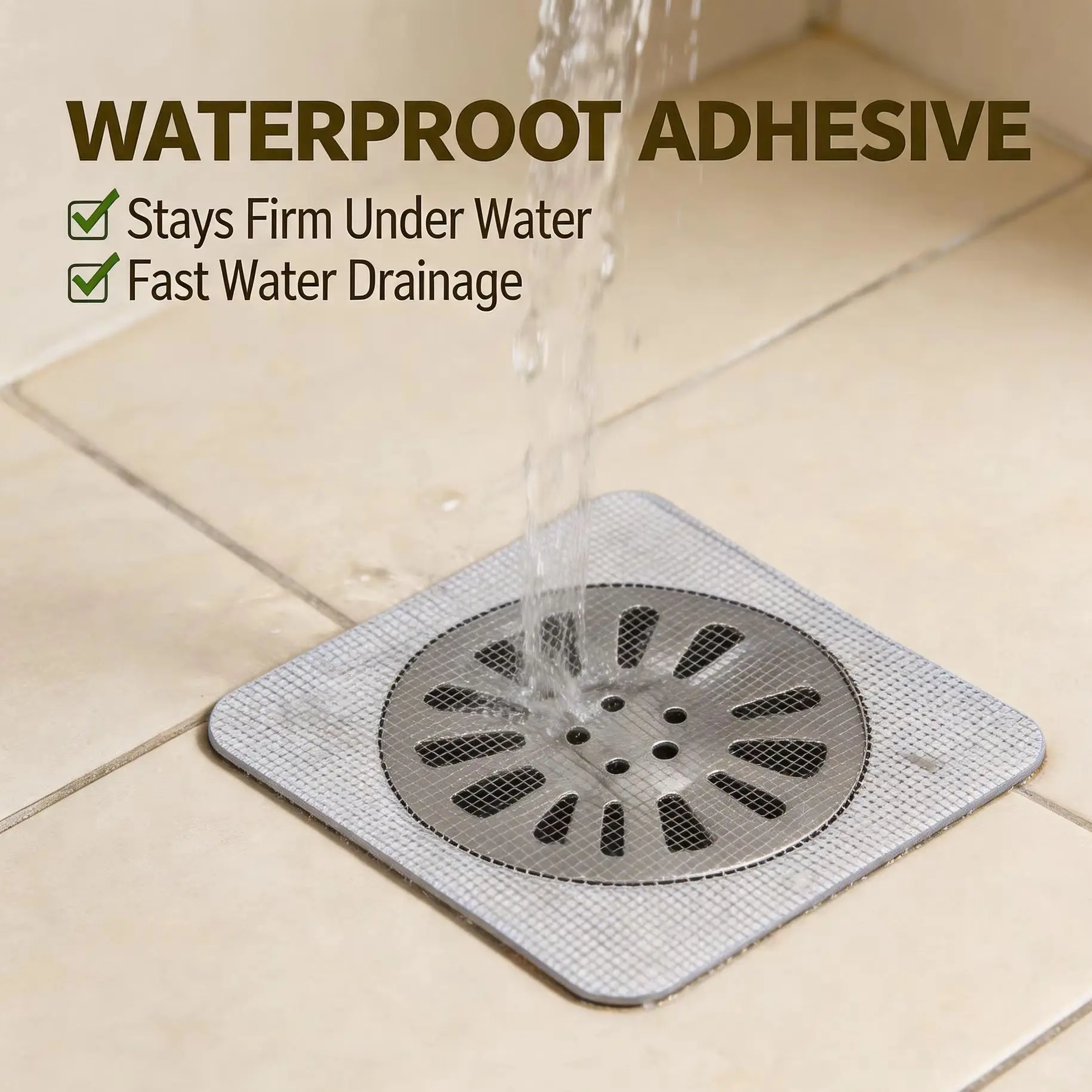

10Pcs Disposable Hair Catcher Mesh Sticker Shower Drain Covers Floor Sink Filter Strainer Bathroom Accessories
