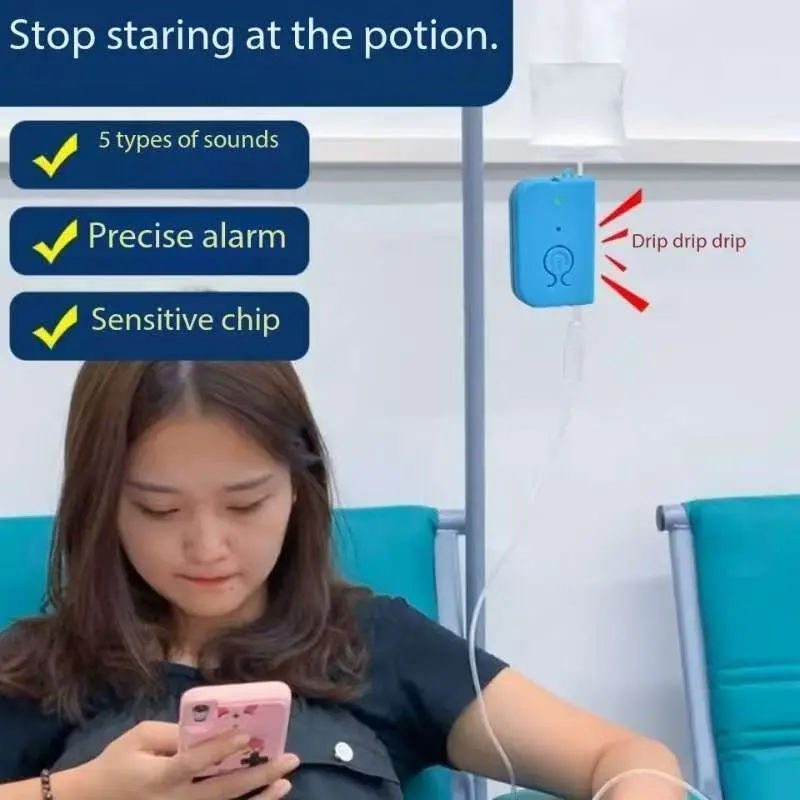 

5pcs Home Health Care Infusion Monitor USB Rechargeable IV Drip Alarm