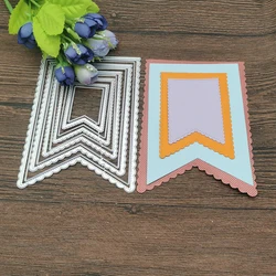 10 Layer label frame card Cutting Dies Stencils For DIY Scrapbooking Decorative Embossing Handcraft Die Cutting Template