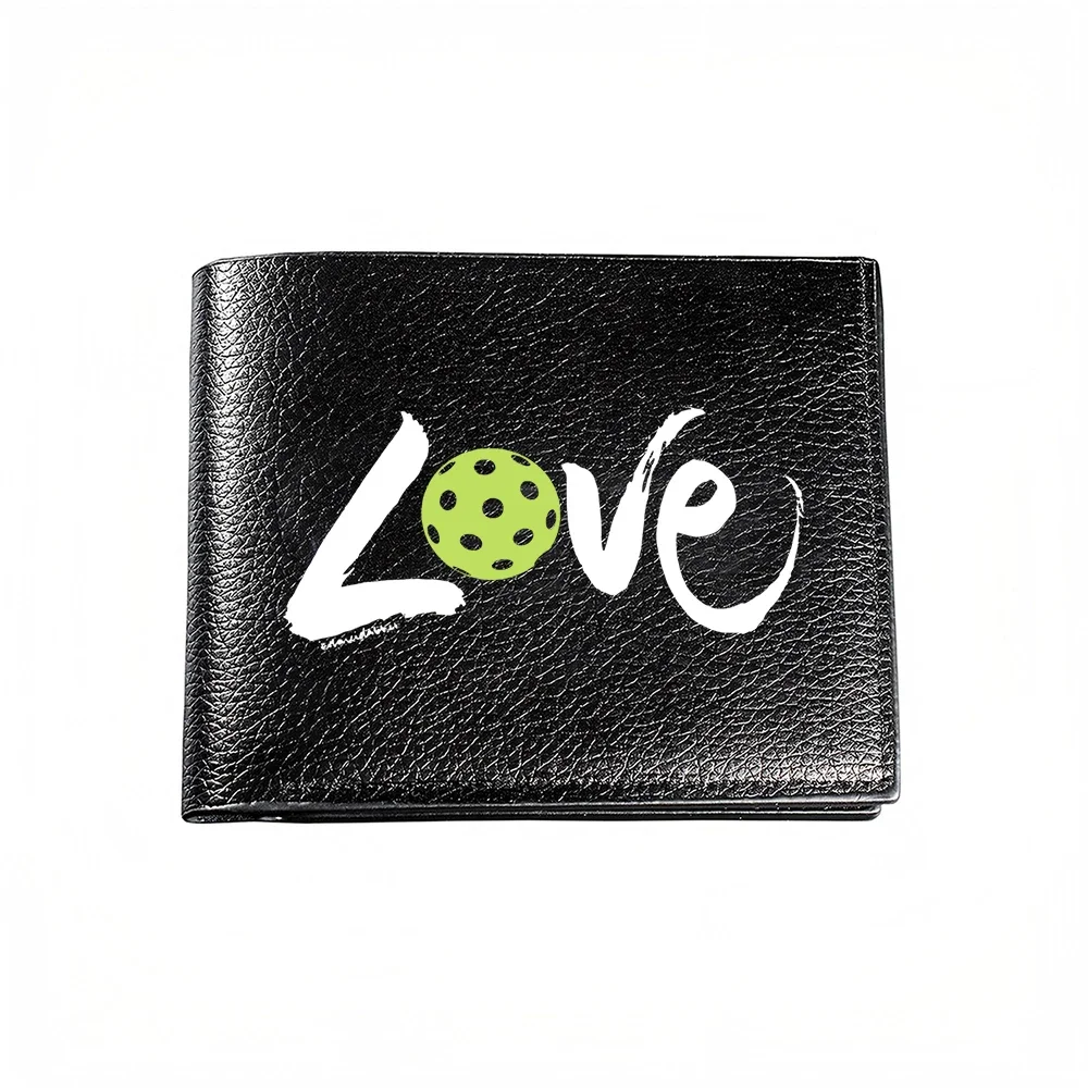 Love With Green Polka Dot Design Men's Wallet Card Holder Casual Business Fashion Style