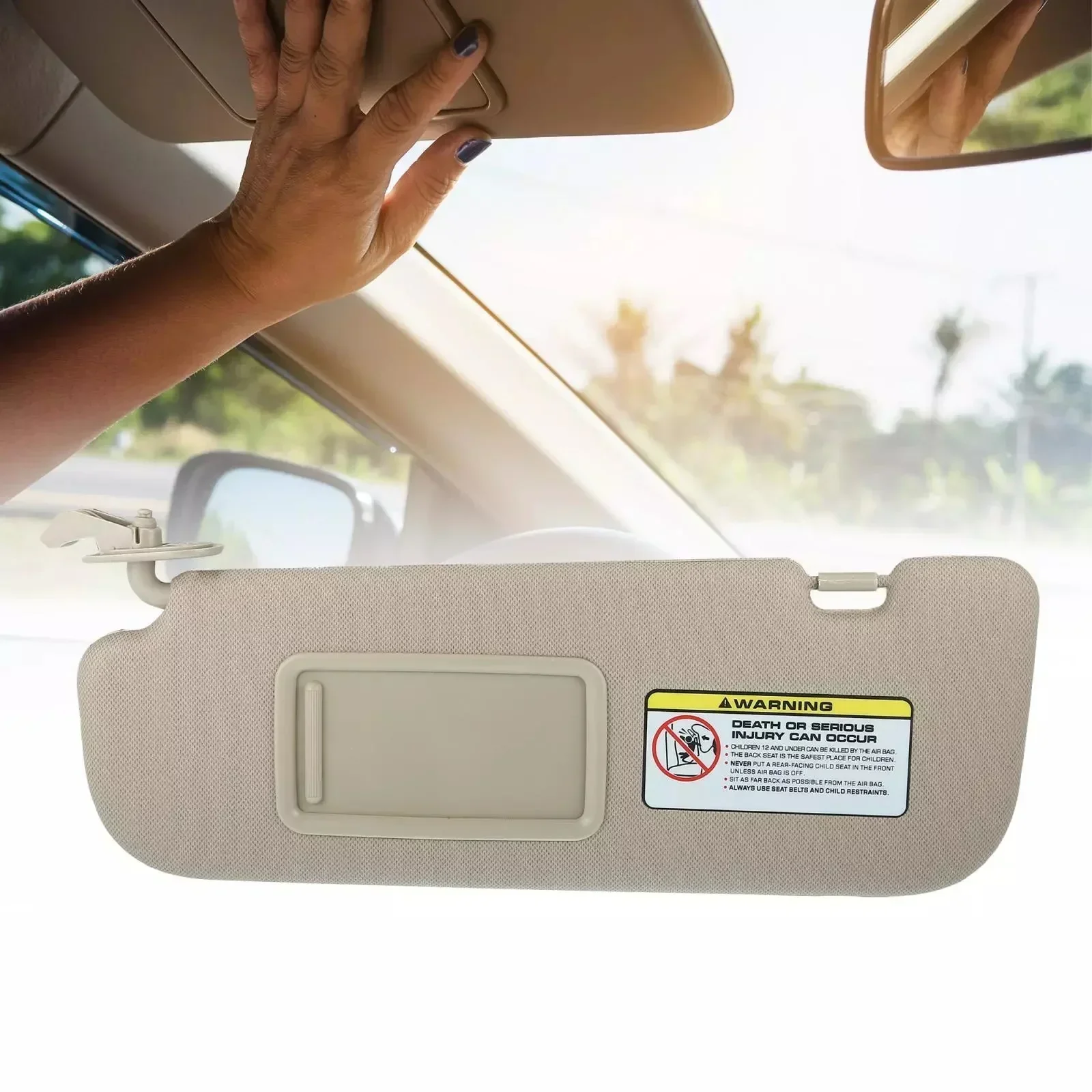 Car Sun Visor Panel For Hyundai Elantra 2011- 2015 Beige Grey 852103X000 TX Interior Sunshade Sun Shield Replacement