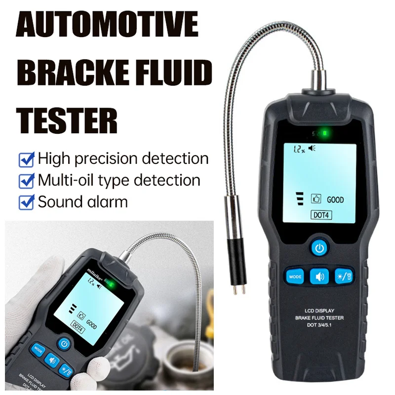 

Car Brake Fluid Detector LED Display Brake Oil Moisture Content Tester Brake Fluid Analyzer