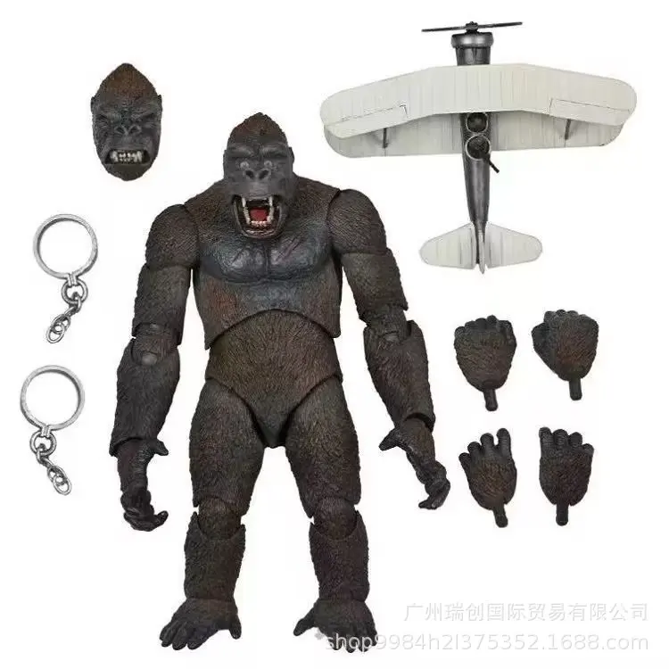 

18CM Anime Figure Godzilla King Kong Gojira Skull King of The Monster Model Action Figure Collector Toys Children Doll