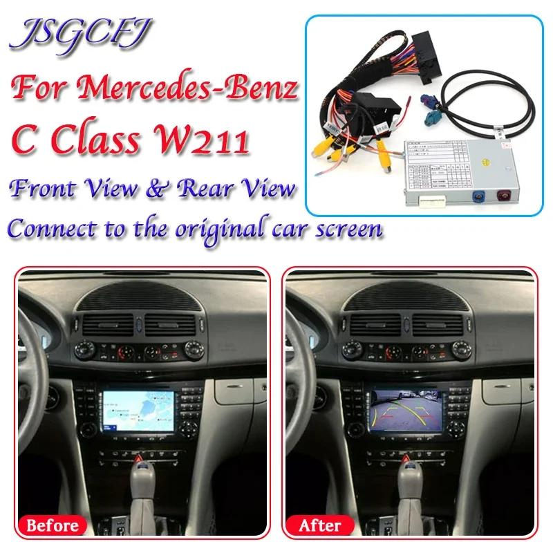 For Mercedes-Benz E-Class W211 2009~2011 Rear Parking Camera Decoder Adapter Original Car Upgrade System Screen Reversing Module