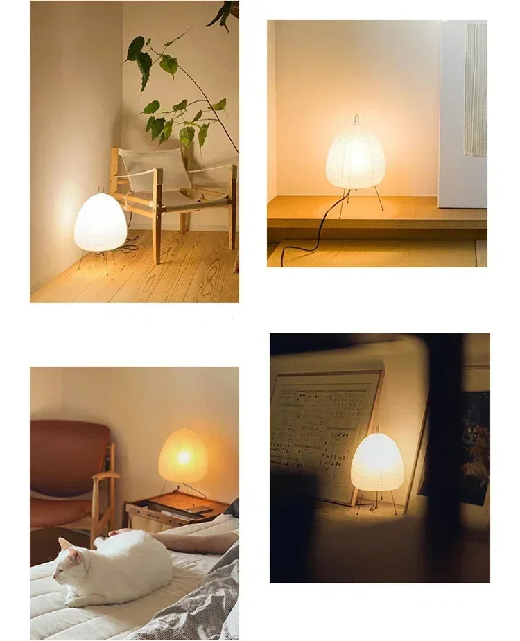 Japanese Retro Minimalist LED Floor Lamp Nordic Creative Lantern Living Room Bedroom Homestay Bedside Home Decoration Floor Lamp