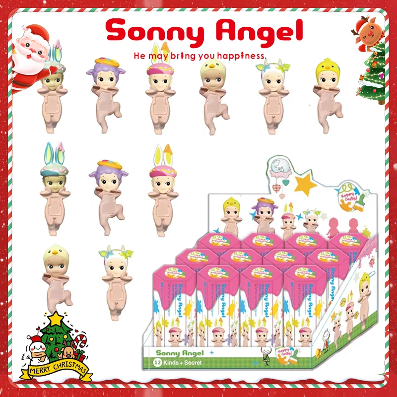 Sonny Angel Kinds Series Anime Angel Doll Toy Mystery Box Figurine Model Ornament Cute Car Accessories Christmas