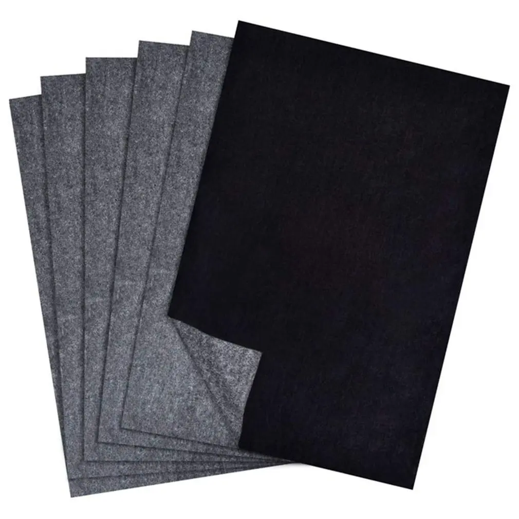 2023 New 50pcs A4 Carbon Paper Black Legible Graphite Transfer Tracing Painting Reusable Art Surfaces Copy Paper