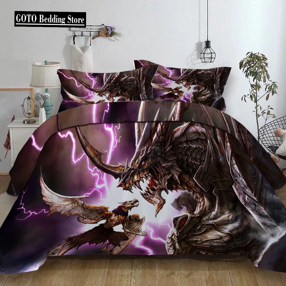 

Bedclothes Grade-A Lightning storm Bedding Double comforter bedding sets Elastic Duvet Cover Set Men's bedding ropa de cama 2022