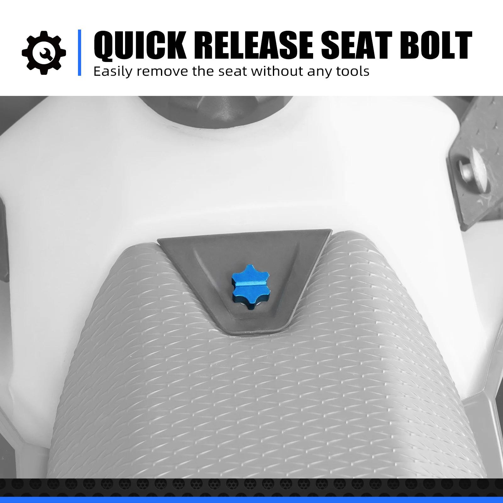 NICECNC สําหรับ 2024 Husqvarna TE 300 TE FE 501 450 350 300 250 150 125 FC FX TX TC 2023 รถจักรยานยนต์อลูมิเนียม QUICK RELEASE Seat Bolt