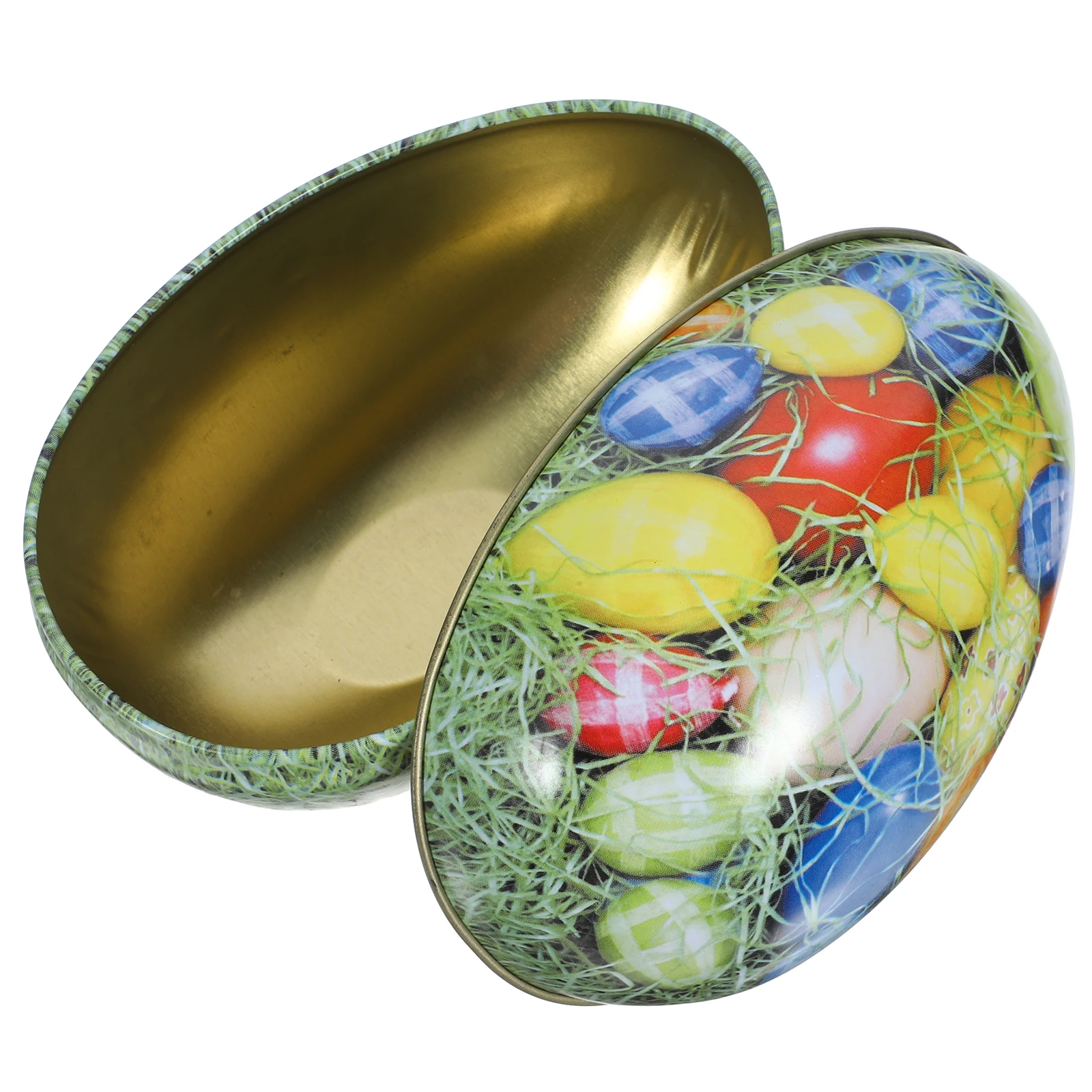 

Tinplate Easter Party Favor Egg Shape Storage Box Decorative Egg Shaped Candy Boxes Holiday Decoration Candy Holder