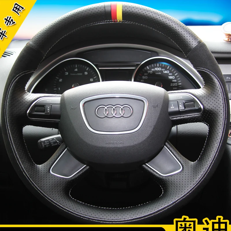 

Для Audi Q7 2012-2015 Q3 Q5 2013-2016 A4 (B8) 2014 2015 A6 (C7), прошитый вручную, в спортивном стиле, кожаный чехол