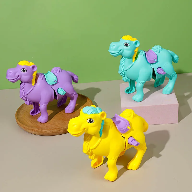Children Clockwork Bouncing Camel Toys Funny Wind-up Simulation Animal Camel Baby Learning To Crawl Interactive Puzzle Toy