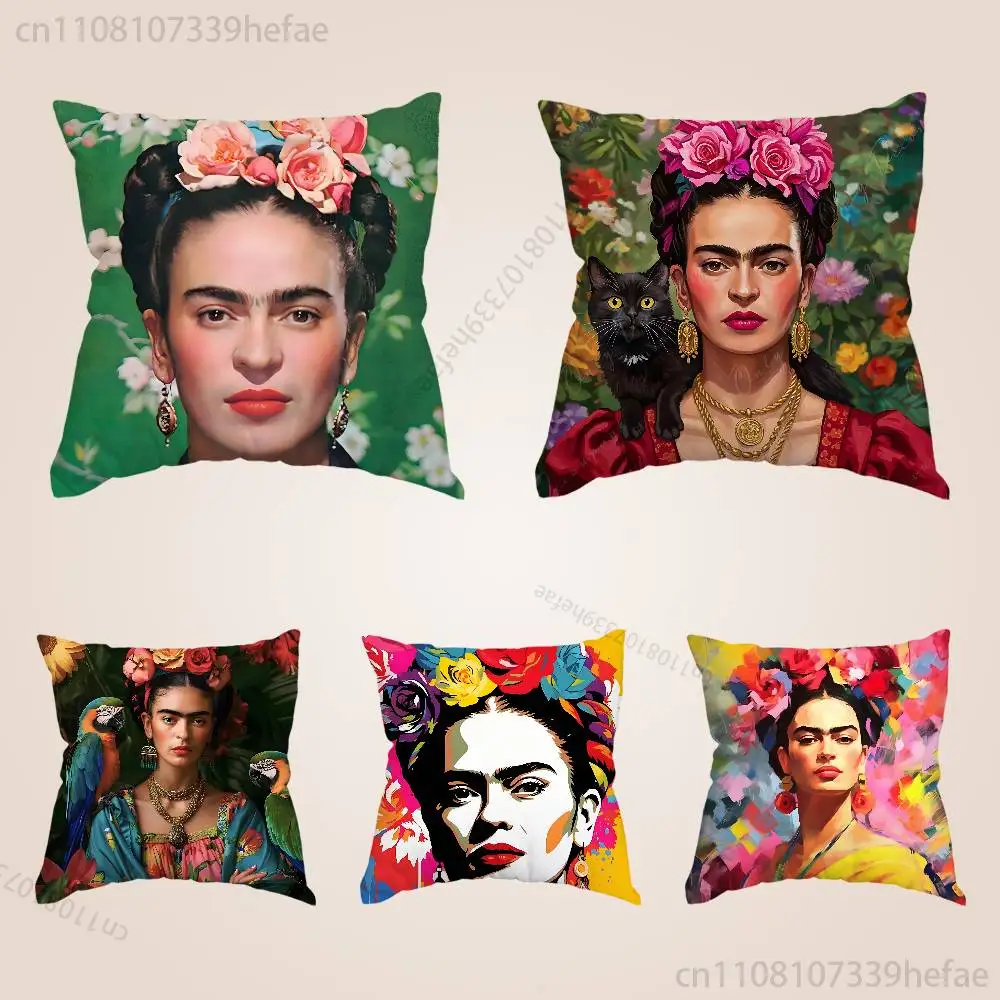 

Fashion F-FridaS K-Kahlo Pillow Cases for Bedroom Living Room Sofa Home Decor Polyester Cushion Cover with Zipper