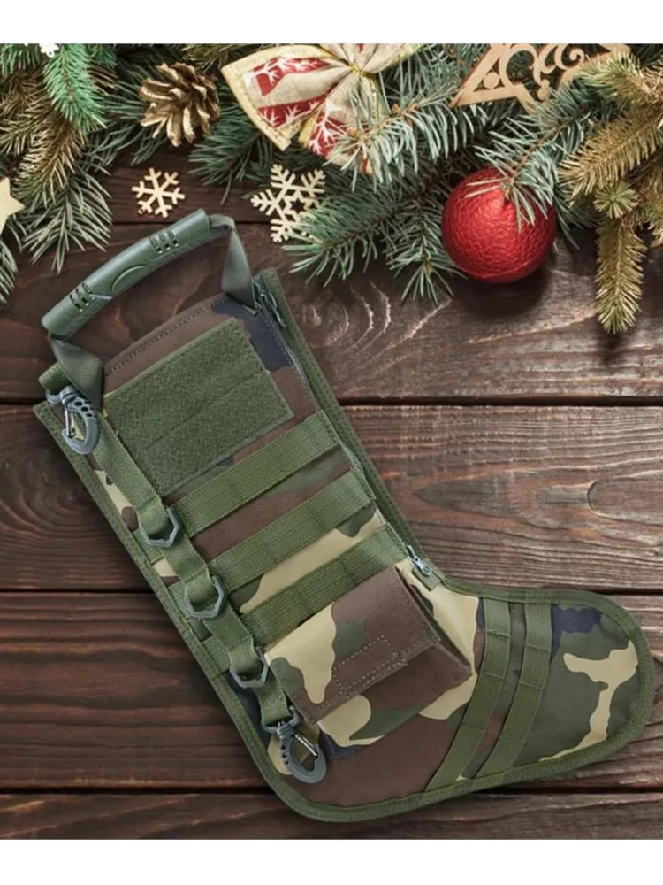 Sac de bas de noël tactique Molle EDC pendentif de bas de noël sac de rangement d'outils multifonctionnel accessoire de chasse de sport