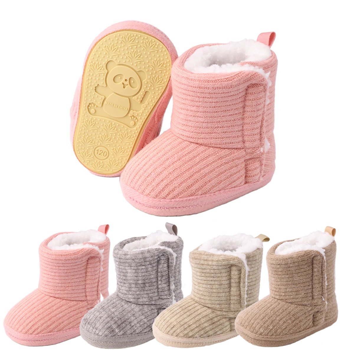 

Baby Girls Boys Snow Boots Autumn Winter Warm Infant Cotton Shoes Non-slip Soft Sole Toddler First Walkers Newborn Casual Boots