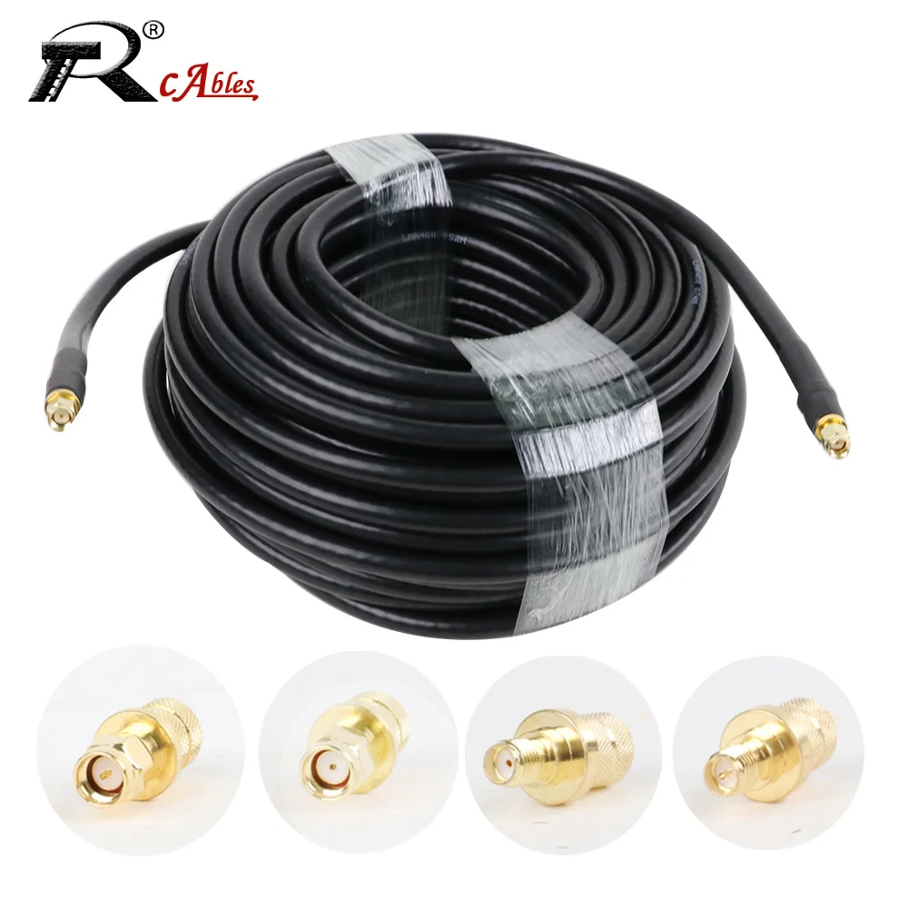 Câble Coaxial RF RG213 SMA à SMA, câble d'extension Radio WIFI en queue de cochon, amplificateur cellulaire 50Ohm, Booster de Signal de téléphone portable