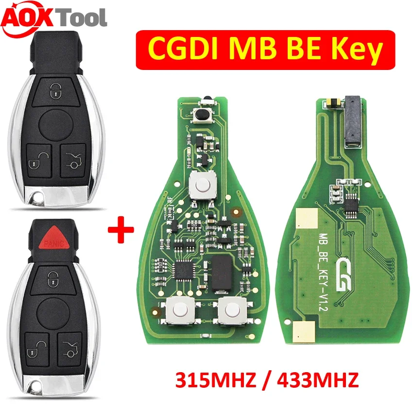 

Original CGDI MB CG BE Key 315MHZ/433MHZ for Mercedes Benz Support All FBS3 MB remote MB key FBS3 key