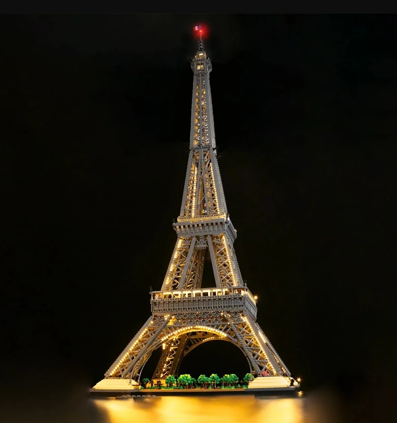 Kit luci a Led per la torre Eiffel 10307 parigi blocchi di costruzione di architettura di fama mondiale Set giocattoli fai da te (non inclusi blocchi di costruzione)