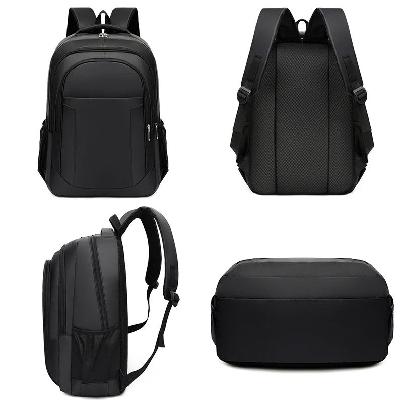 Business Style Men's Backpack For 15.6 Inches Laptop Portable Backpack Multifunctional Male Bag Waterproof High Quality Nylon