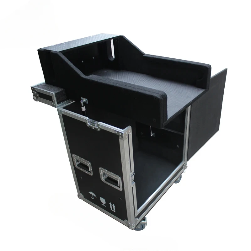 Flight Flip DJ Road Case for Midas M32R Mixer with Doghouse Waterproof Fireproof