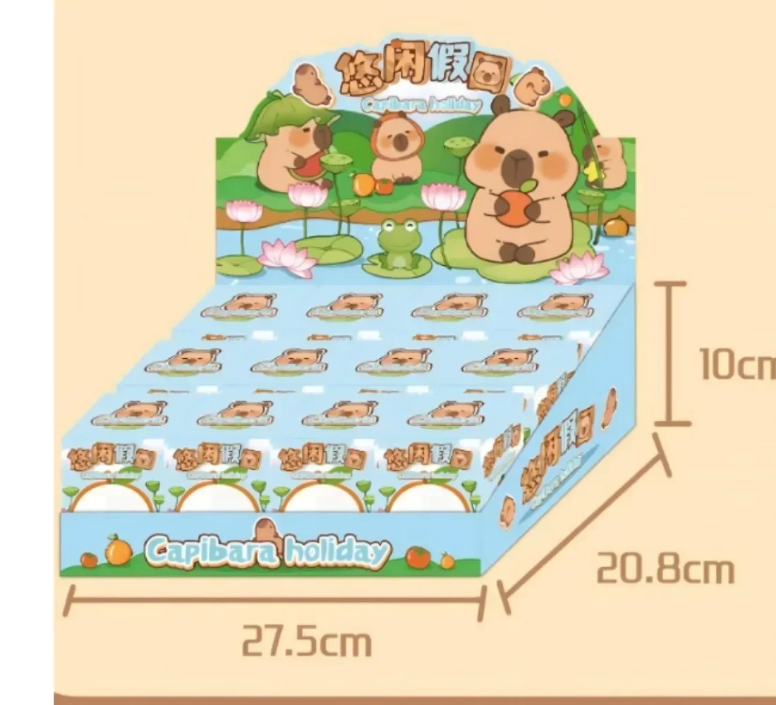 Capibara Blind Box Gift Set LED-licht Hars Ambachtelijk Nachtlampje Decoratief beeldje