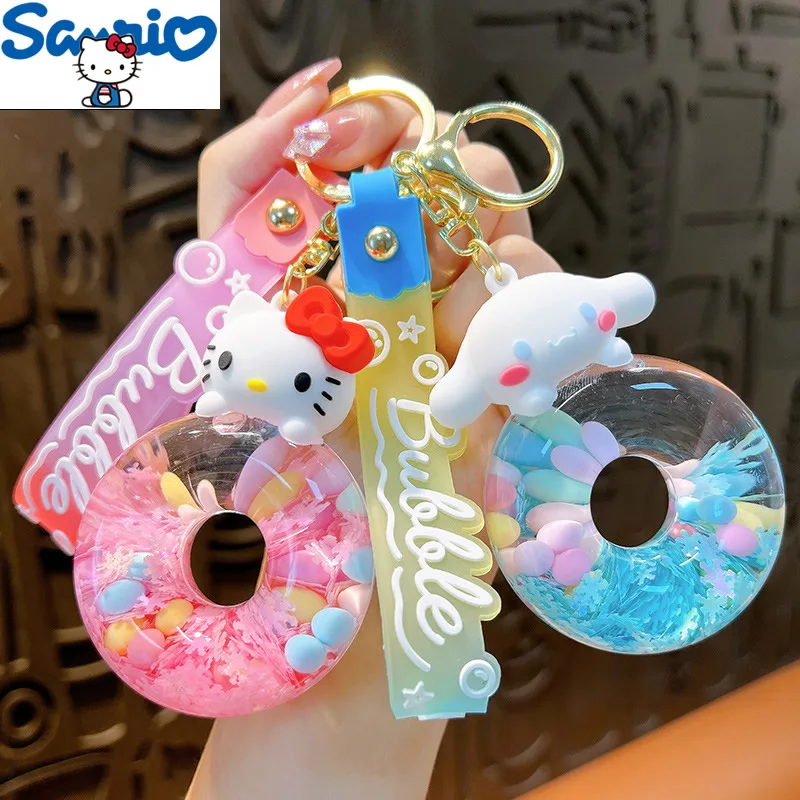 Cartoon Sanrio Hello Kitty Doll Key Chain Cute Fun Kuromi Anime Keychain Car Key Pendant Bag Accessories kawaii Girl Heart Gift