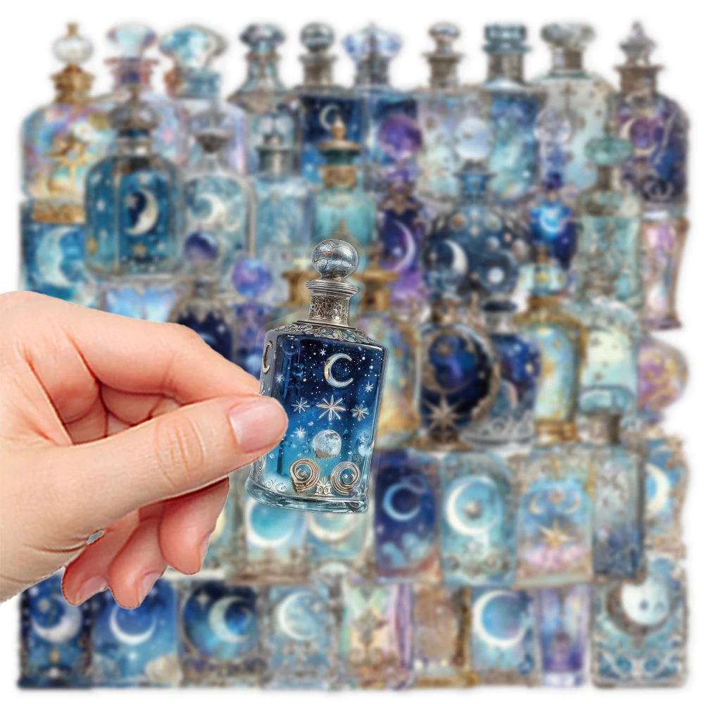 10/30/50枚入り キュートなINS風 月 星空 ボトルステッカー 子供用おもちゃ デカール DIY 荷物 ギター バイク エステティック グラフィティ ステッカー