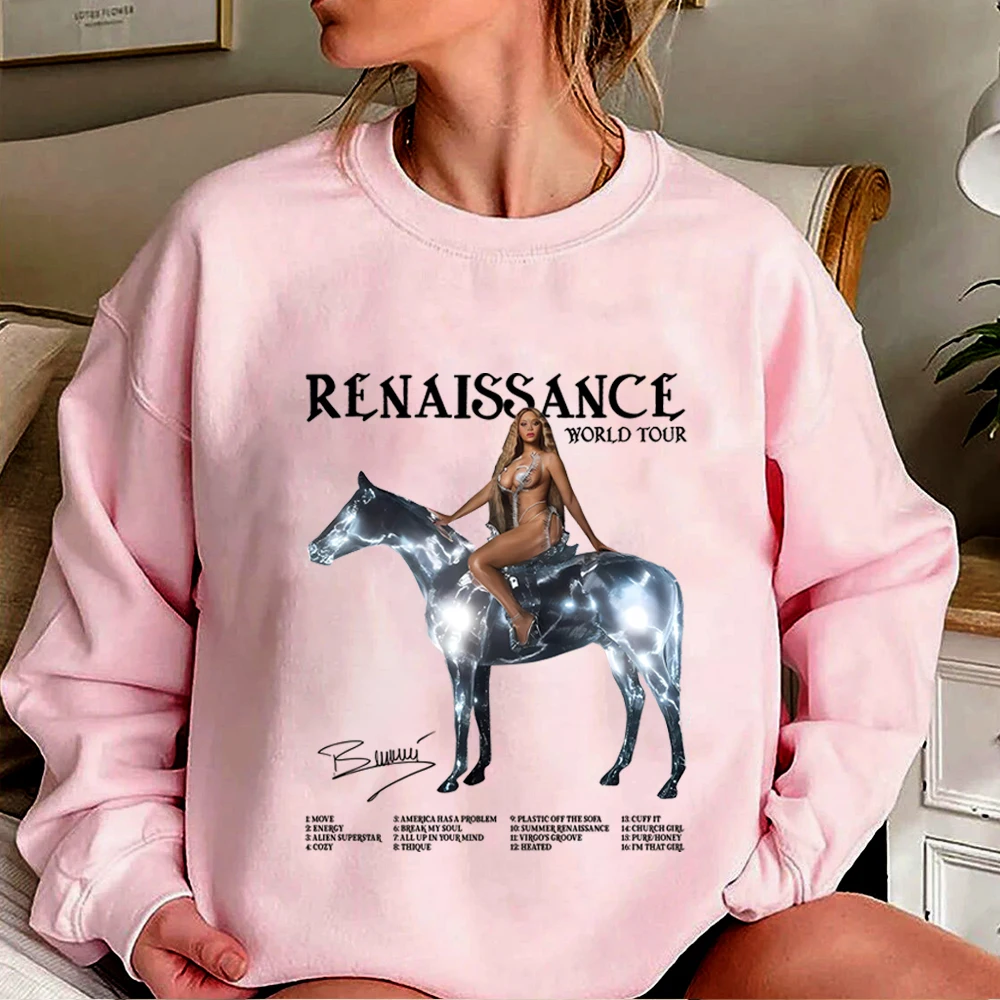 Occuponcé-Sweat-shirt ras du cou Renaissance World Tour, Économie vintage Occuponce, Chemise Renaissance New Album, Sweat-shirt unisexe, 2023