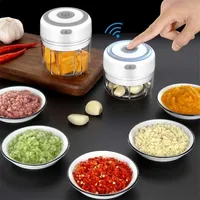 100/250ml Mini USB Wireless Electric Garlic Masher Press Mincer Vegetable Chili Meat Grinder Food Chopper Kitchen Tools