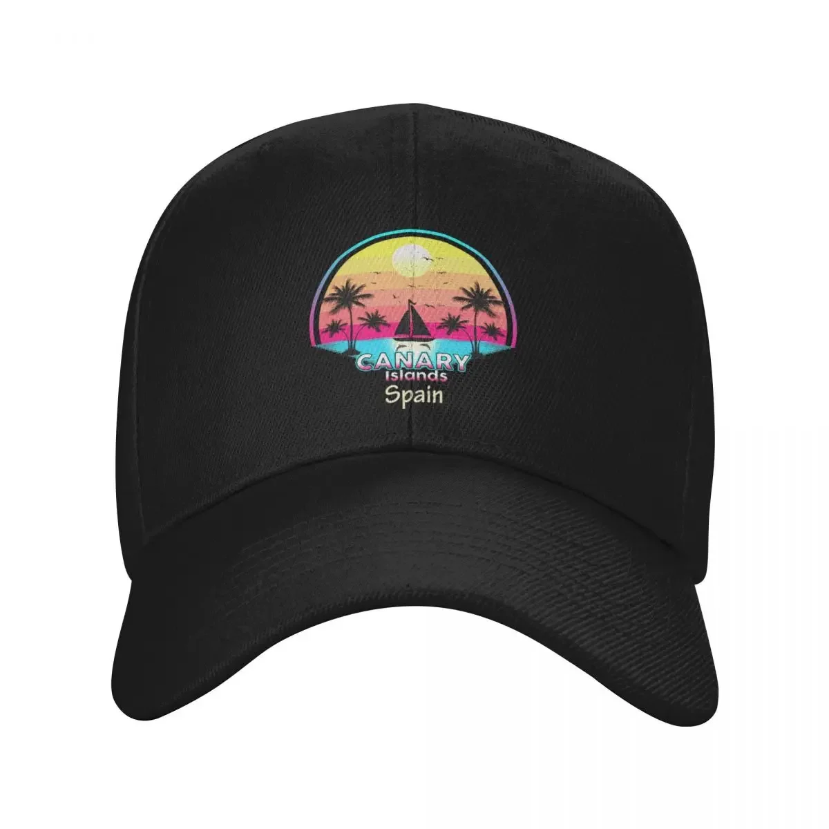

Canary Islands Spain Summer Vacations Baseball Cap Sunhat Cosplay Fashion Beach cute Caps For Men Women's